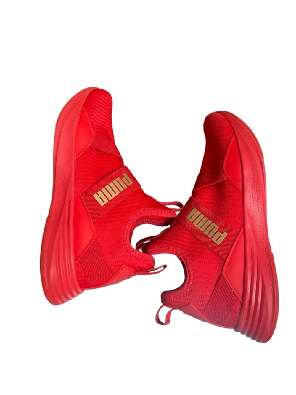 Puma Women's Red SoftFoam+ Pull On Radiate Mid Training Sneakers Size 8